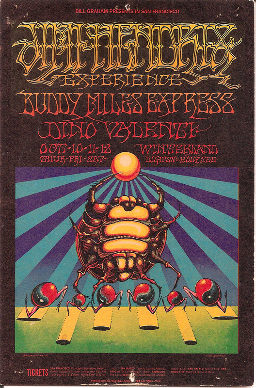 BG 140 Hendrix Experience poster by Griffin & Moscoso