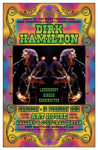 Dirk Hamilton rock poster by Dennis Loren