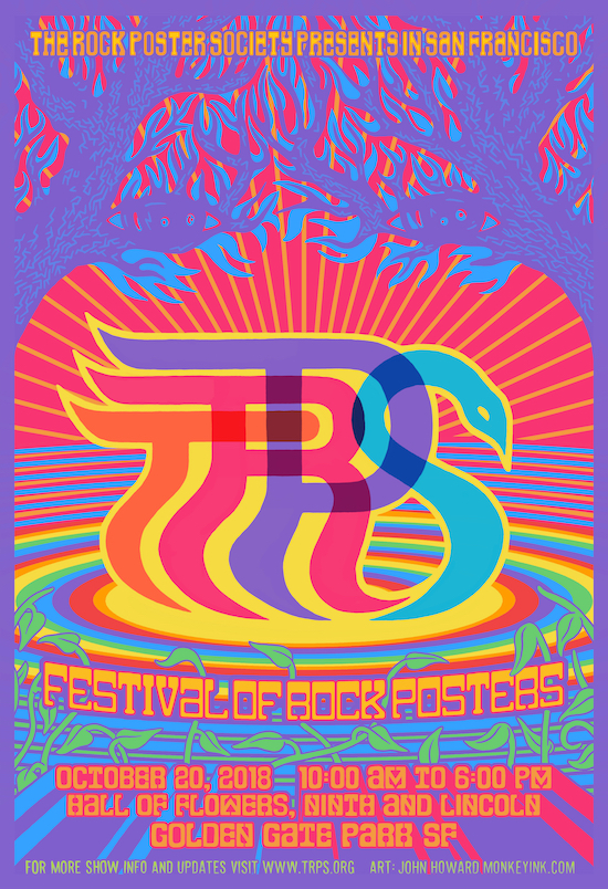 TRPS Festival of Rock Poster 2018 event poster by John Howard