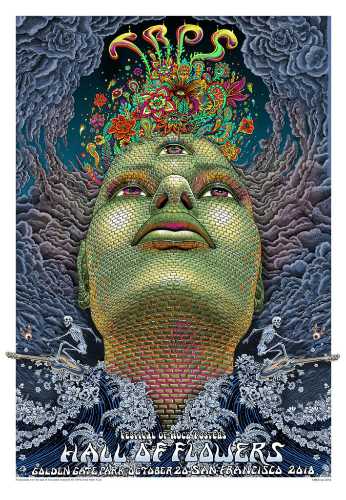TRPS Festival of Rock Posters 2018 poster by EMEK