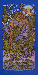 4/20/19 Moonalice silkscreen poster by Gary Houston