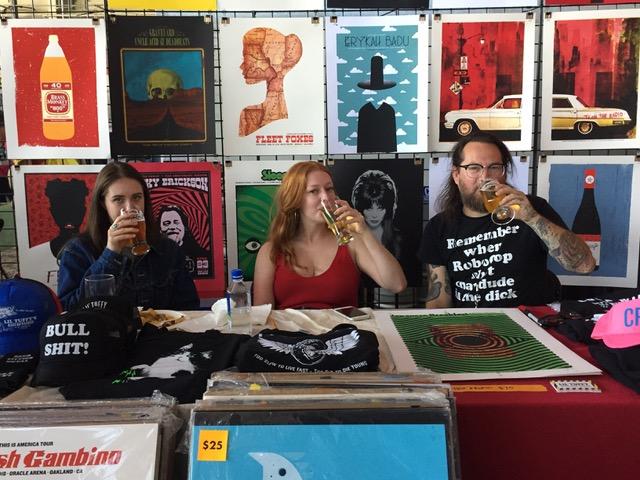 The Lil Tuffy crew staying cool at Rock Art By the Bay 2019.