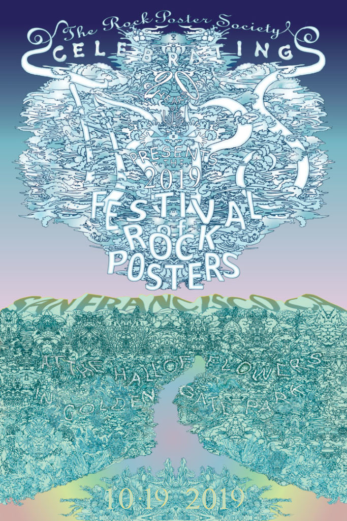 TRPS Festival of Rock Posters 2019 event poster by Lee Conklin