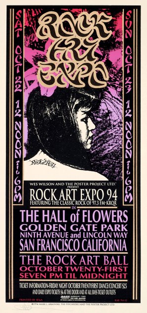 Rock Art Expo 1994 event poster by Mark Arminski.