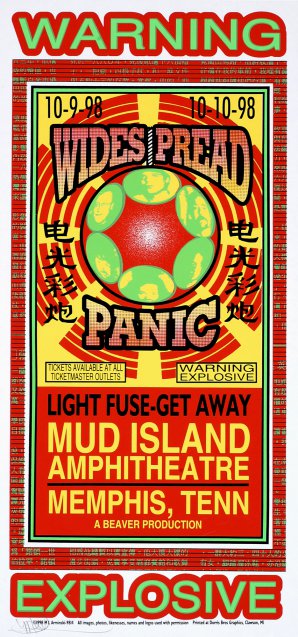 Widespread Panic rock poster by Mark Arminski