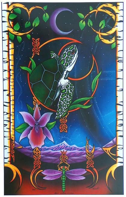 Conscious Alliance String Cheese Incident with Phil Lesh & Friends 2003 Panel 1 rock poster by Michael Everett