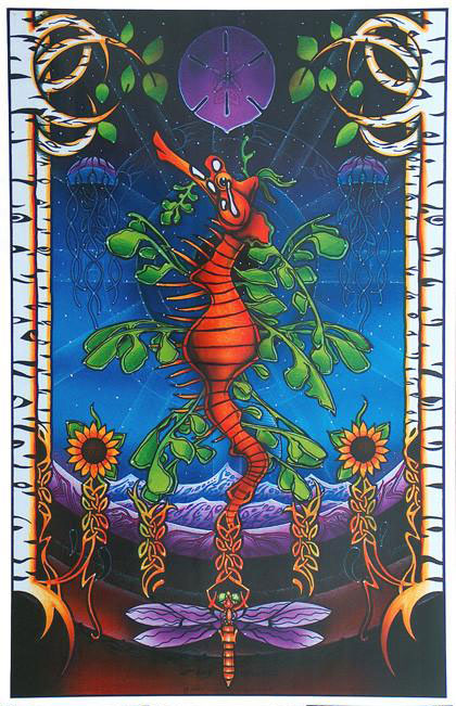 Conscious Alliance String Cheese Incident with Phil Lesh & Friends 2003 Panel 2 rock poster by Michael Everett