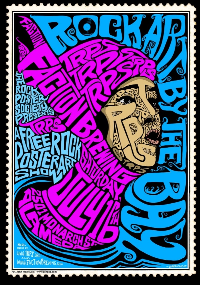 bryder ud ramme support Rock Art By the Bay, 2022 - News • The Rock Poster Society