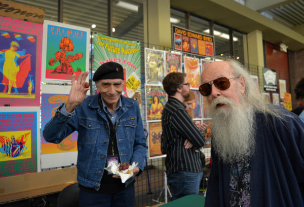 Victoro Moscoso and Bill Ham at the Festival of Rock Posters