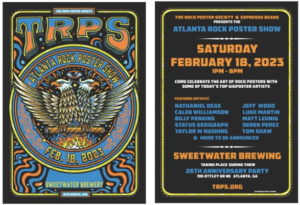 Atlanta Rock Poster Show, Feb. 18, 2023